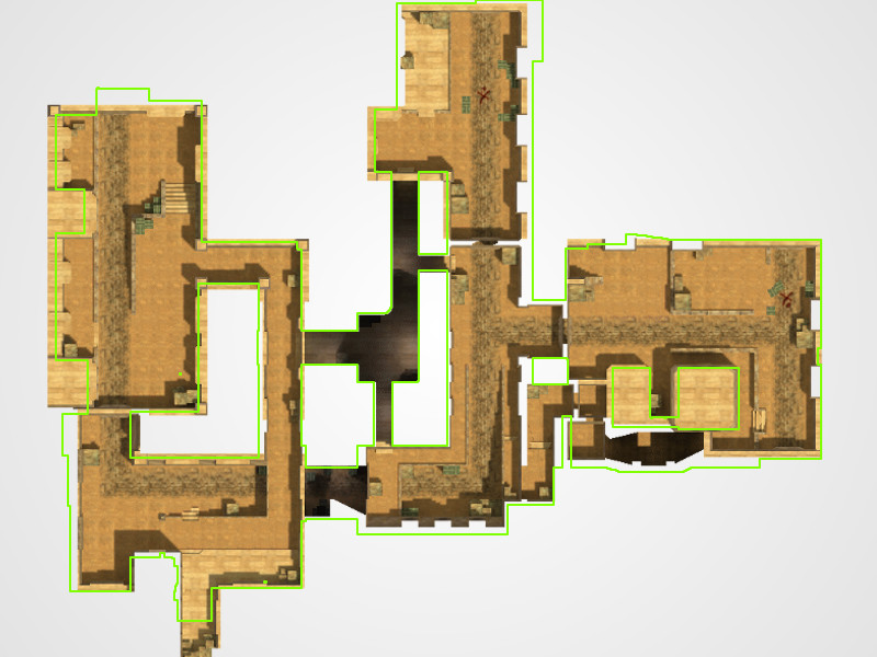 Map de_dust2 for Counter-Strike Condition Zero
