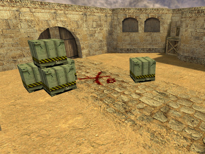 Dust 2's bomb spot A